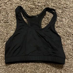 Black Razorback Sports Bra
